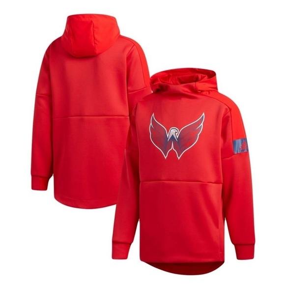 NWT Adidas x Washington Capitals Game Mode NHL Hoodie in Red Size Medium - Picture 13 of 13